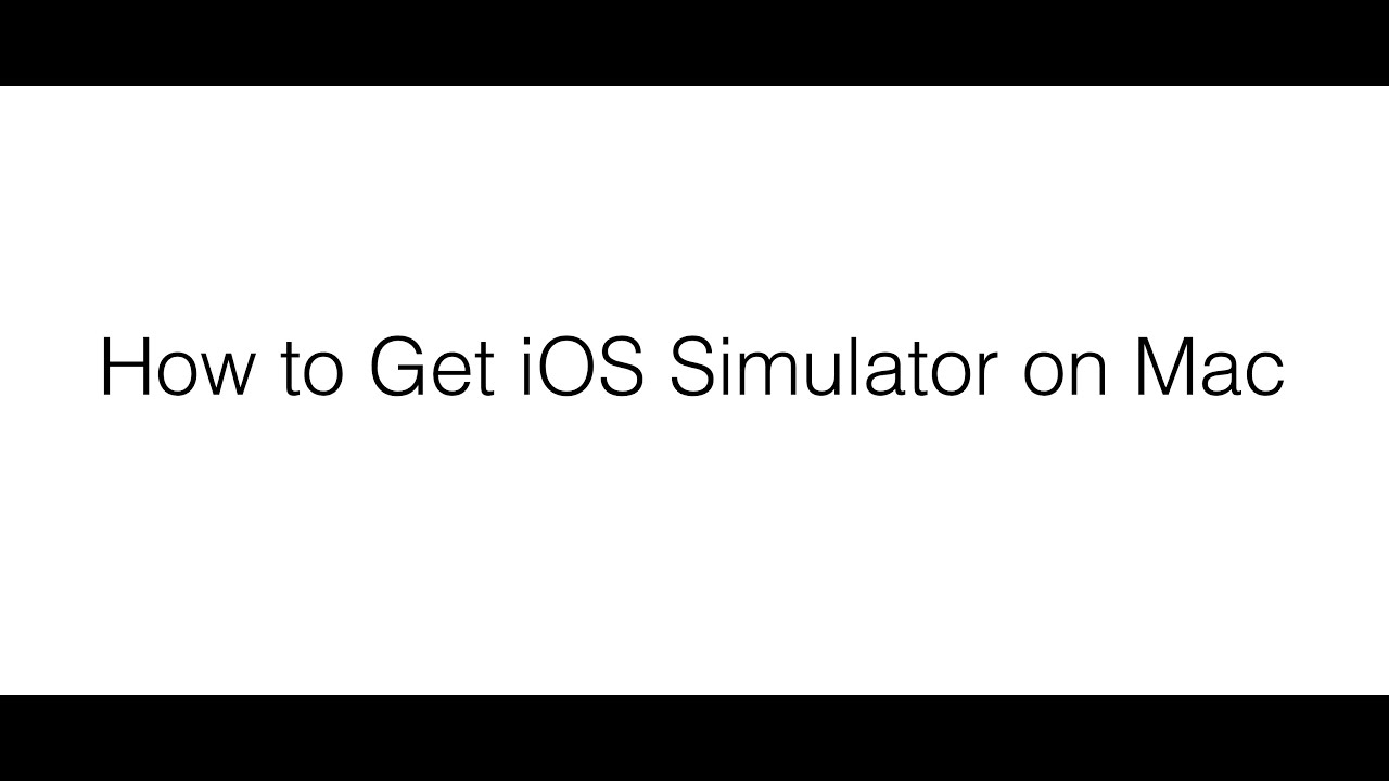 ios 7 emulator for mac